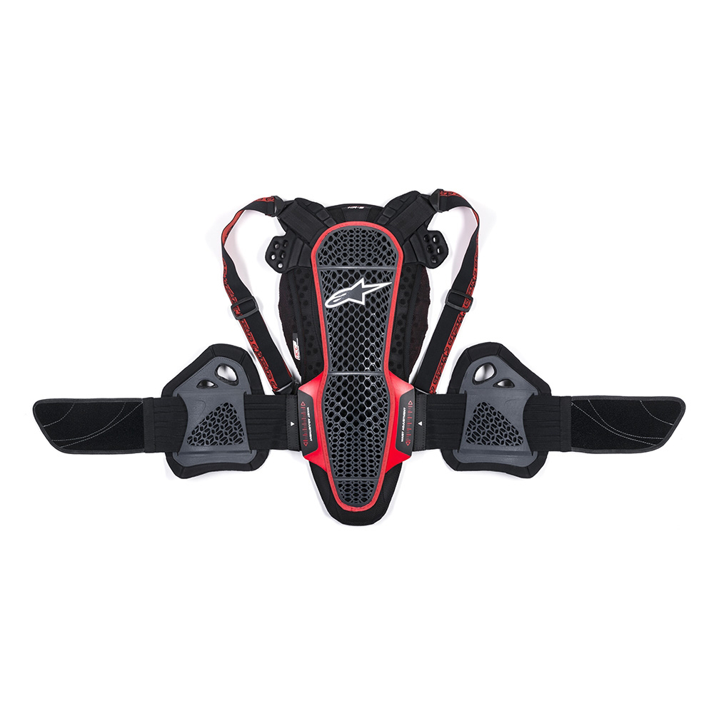 Alpinestars Alpinestars Nucleaon KR-3 Smoke Black Red Ribs and Back Protector